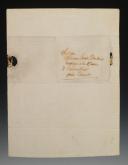 Photo 4 : ILLUSTRATED LETTER IN COLORS FROM MARÉCHAL DES LOGIS JEAN DUBOIS, 2nd Squadron of the 14th Regiment of Chasseurs à Cheval, April 29, 1809 towards Eckmulle, TO HIS PARENTS residing in Versailles. 18880-9