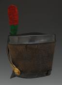 Photo 4 : SHAKO DE FUSILIERS DE LA JEUNE GARDE IMPÉRIALE, Premier Empire. 32606