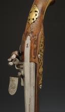 Photo 4 : PISTOLET D'ARÇON D'OFFICIER DE DRAGONS, Manufacture de Saint-Étienne. Ancienne Monarchie, règne de Louis XV, vers 1754. 34617