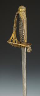 Photo 5 : OFFICER'S SABER OF THE HUNTERS OF VINCENNES, model 1838, later known as the Hunters of Orléans in 1842, Second Empire. Item number: 28235.
