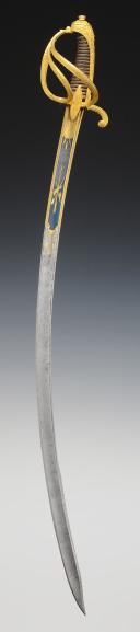 Photo 5 : OFFICER'S SABER OF THE KING'S MILITARY HOUSEHOLD CHEVY-LIGHT OF THE KING, 1814 model, Restoration Period. 29987