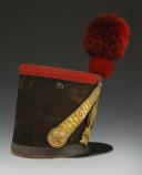 Photo 7 : SHAKO DE L'ÉCOLE SPÉCIALE MILITAIRE DE SAINT-CYR, modèle du 31 juillet 1837, Monarchie de Juillet. 33348