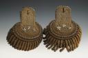 Photo 1 : PAIR OF DIVISION GENERAL'S EPAULETS, from the regulations of the 1st Vendemiaire Year XII (September 24, 1803), First Empire. 27992