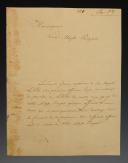 LETTRE SIGNÉE DU COMTE DE PLATOW ADRESSÉE À « MONSEIGNEUR VOTRE ALTESSE ROYALE », Paris le 19 avril 1814. 18906-38