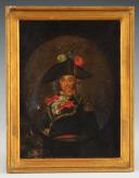 Anonyme - OFFICIER GÉNÉRAL EN BUSTE : Huile sur toile, Révolution. 32530-1