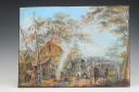 BARBIER Jean-François-Thérèse (1753-1828) : GOUACHE DU 2ème RÉGIMENT DE HUSSARDS DE CHAMBORANT, 1803, Consulat. 33965