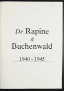 Photo 2 : DE RAPINE À BUCHENWALD - 50ème anniversaire (1940-1995) - ST JEAN D'HEURS.