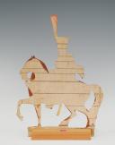 Photo 2 : 6ème RÉGIMENT DE HUSSARDS PREMIER EMPIRE : SOLDATS DE STRASBOURG FIGURINE DE CARTE EN CARTON gouaché par la famille WURTZ, deuxième tiers du XIXème siècle, vers 1815-1848. 31156-29