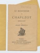 Photo 2 : DRAULT – LE M OUCHOIR DE CHAPUZOT, monologue.