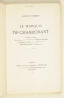 Photo 3 : Albert Curmer – Le Marquis de Chamborant 