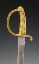 Photo 4 : INFANTRY SABER KNOWN AS A "BRIQUET" OF THE NATIONAL GUARD, based on the An IX model, July Monarchy. Inventory number: 29614R