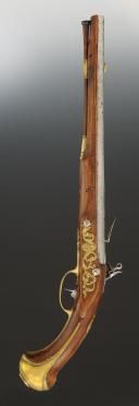 Photo 5 : PISTOLET D'ARÇON D'OFFICIER. Ancienne Monarchie, règne de Louis XV, vers 1740. 34618