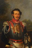 Photo 6 : HORACE VERNET - CAPTAIN OF CUIRASSIERS OF THE ROYAL GUARD 1827, Restoration: Oil on canvas. 26245