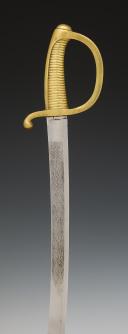 Photo 7 : INFANTRY SABER KNOWN AS A "BRIQUET" OF THE NATIONAL GUARD, based on the An IX model, July Monarchy. Inventory number: 29614R