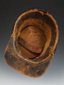 Photo 8 : SHAKO OF THE 81st INFANTRY REGIMENT, center company, 3rd battalion, model 1868, Second Empire. 33450