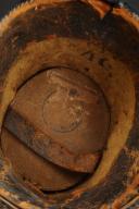 Photo 9 : SHAKO OF THE 81st INFANTRY REGIMENT, center company, 3rd battalion, model 1868, Second Empire. 33450