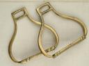 Photo 1 : Pair of stirrups of Hussars or Châsseurs à cheval (Light Cavalry), First Empire.