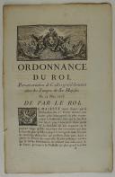 Photo 1 : ORDONNANCE DU ROI, concernant création de Cadets-gentilshommes dans les Troupes de Sa Majesté. Du 25 mars 1776. 10 pages