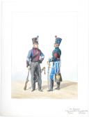 1816. Hussards. Brigadier ( 3e Régiment - de la Moslle), Maréchal des Logis (6e Régiment - du Haut Rhin).