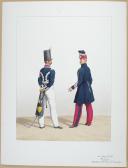 1830. Garde Royale. Hussards. Maréchal des Logis, Maréchal des Logis, Trompette.