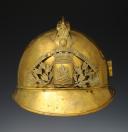 Photo 1 : HELMET OF FIREFIGHTERS FROM THE COMMUNE OF VILLIERS AU BOIN, type 1895, Third Republic. 25445