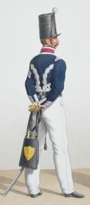 Photo 2 : 1830. Garde Royale. Hussards. Maréchal des Logis, Maréchal des Logis, Trompette.