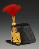 Photo 2 : SHAKO D'OFFICIER DE GRENADIERS DU 17ème RÉGIMENT D'INFANTERIE DE LIGNE, modèle 1860, Second Empire. 33447