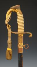 Photo 2 : SABRE AYANT APPARTENU AU LIEUTENANT DE L'US NAVY GLENN LEWIS DUNAGAN, modèle 1852, Première moitié du XIXème siècle (vers 1937-1939). 32678