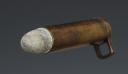 Photo 3 : BULLET AND ITS CASE, CARTRIDGE OF THE BEAULIEU WINCH SYSTEM LANCE RIFLE, 3rd model, Second Empire. 28080