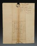 Photo 3 : COLOR ILLUSTRATED LETTER FROM SOLDIER PIERRE IZARD, soldier in the 144th Regiment of Voltigeurs, 4th Battalion 4th Company in Châlons sur Saône, TO HIS PARENTS, on the 1st of September 1813. 18880-11