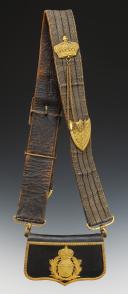 Photo 3 : OFFICER'S CAVALRY CARTRIDGE BOX, Restoration period. 30121