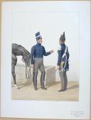 1820. Garde Royale. Grenadiers à Cheval (1er Régiment). Grenadiers.