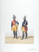 1830. Gendarmerie Royale des Départements. Lieutenant-Colonel, Capitaine.