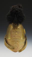 Photo 1 : HELMET OF FIREFIGHTERS OF THE COMMUNE OF BRUYÈRES, type 1852, Second Empire. 24561-1
