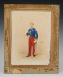 GUSTAVE LE GRAY, OFFICIER D'ORDONNANCE DE L'EMPEREUR NAPOLÉON III : photographie mise en couleurs, Second Empire. 27554