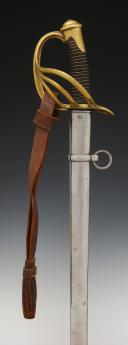 DRAGOON SABER, model 1854, Second Empire, scabbard altered Third Republic. 29523R