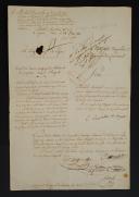 DEMANDE DE PENSION DE VEUVE D'UN CAPITAINE DU 55e RÉGIMENT D'INFANTERIE, Premier Empire. 32285