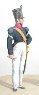 Photo 2 : 1820. Légions Légères. Fourrier de Chasseurs, Voltigeur (37e Légion - du Jura)