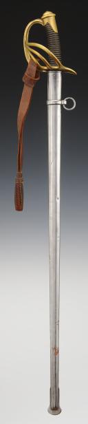 Photo 2 : DRAGOON SABER, model 1854, Second Empire, scabbard altered Third Republic. 29523R