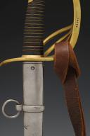 Photo 3 : DRAGOON SABER, model 1854, Second Empire, scabbard altered Third Republic. 29523R