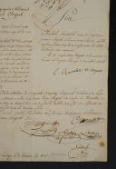 Photo 4 : DEMANDE DE PENSION DE VEUVE D'UN CAPITAINE DU 55e RÉGIMENT D'INFANTERIE, Premier Empire. 32285