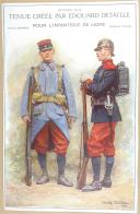 Photo 1 : E. DETAILLE - " Tenues créées par Edouard Detaille pour l'infanterie de ligne " - Planche - Janvier 1912