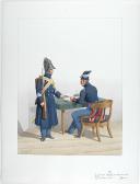 1830. Gendarmerie Royale des Départements. Maréchal des Logis à Pied, Officier.