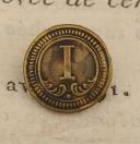 UNIFORM BUTTON, 1ST REGIMENT OF DRAGOONS, Restoration period. 26576