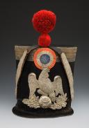 SHAKO DE COMMANDANT DES VOLTIGEURS DE LA GARDE NATIONALE, modèle 1837, Monarchie de Juillet. 27717