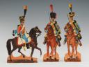 9ème RÉGIMENT DE HUSSARDS PREMIER EMPIRE : SOLDATS DE STRASBOURG FIGURINE DE CARTE EN CARTON gouaché par la famille WURTZ, deuxième tiers du XIXème siècle, vers 1815-1848. 31156-32