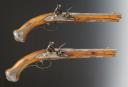 PAIRE DE PISTOLETS D'ARÇON DE BRESCIA. Premier quart du 18° siècle. 34621