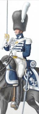 Photo 2 : 1824. Garde Royale. Grenadiers à Cheval (1er Régiment). Grenadier.