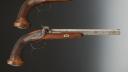 Photo 2 : PAIR OF OFFICER PERCUSSION PISTOLS SIGNED "PERIN LE PAGE À PARIS", July Monarchy. 33603