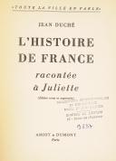 Photo 2 : DUCHÉ JEAN – " L’Histoire de France " racontée à Juliette.
